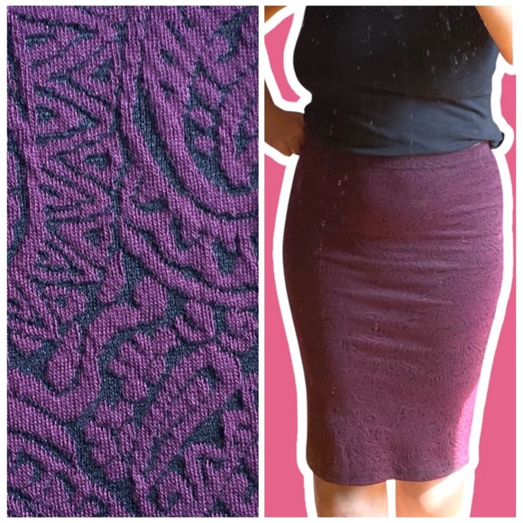Bodycon pencil midi skirt paisley jacquard new NWT - Picture 1 of 7
